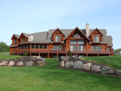 Lake Geneva Luxury Log Home